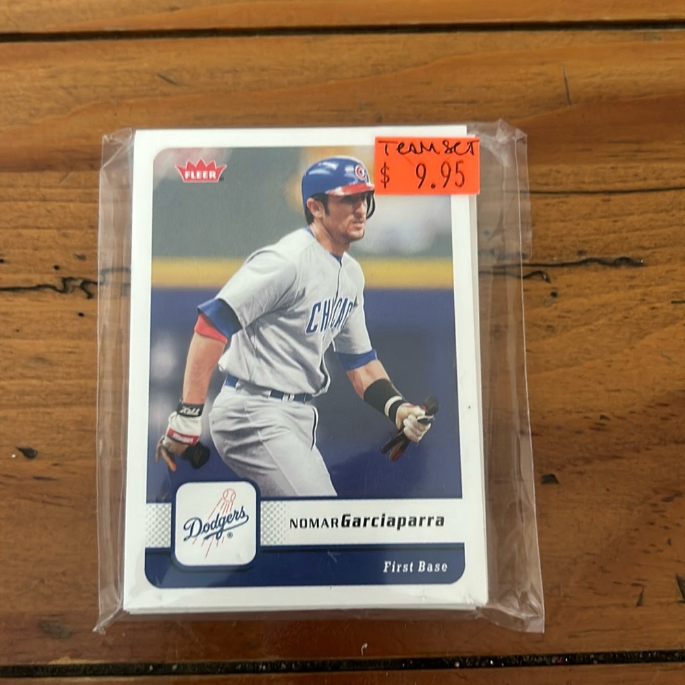 Fleer Dodgers Team Set Baseball Cards in Plastic